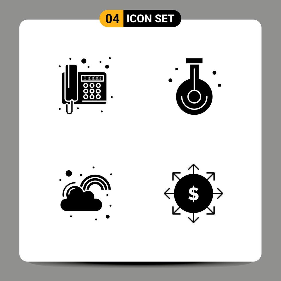 Creative Icons Modern Signs and Symbols of fax fortune telegram laboratory joy Editable Vector Design Elements