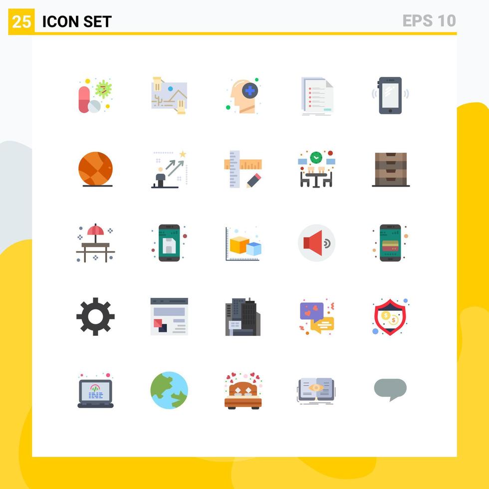 25 Creative Icons Modern Signs and Symbols of list check image thinking human Editable Vector Design Elements