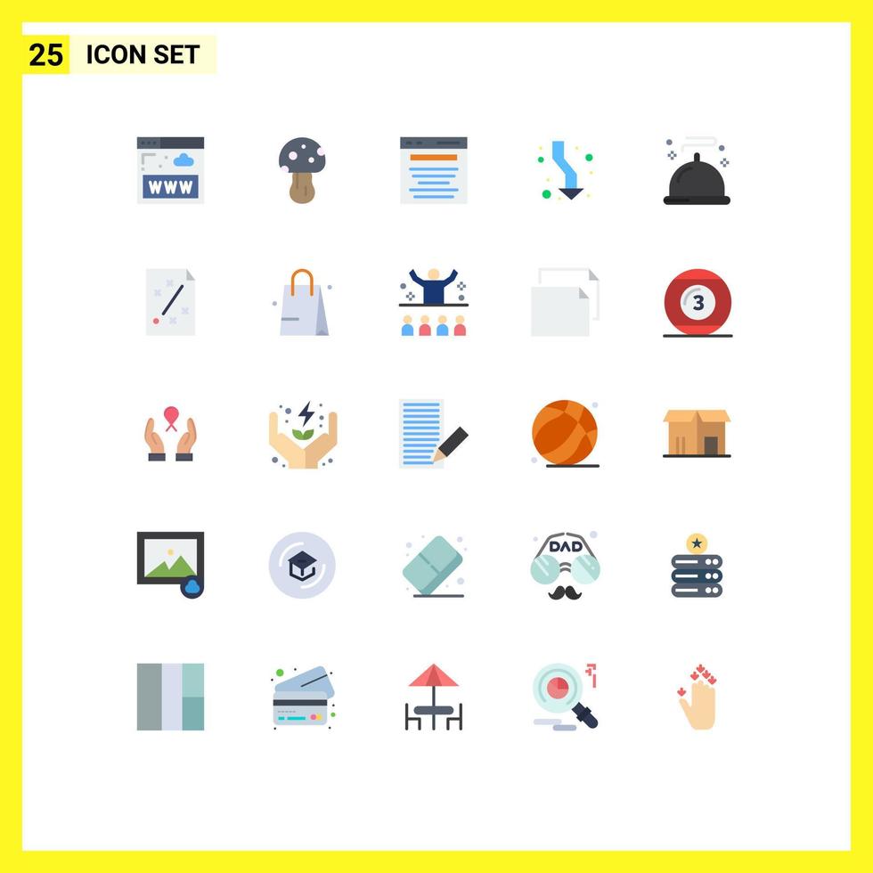 25 Creative Icons Modern Signs and Symbols of down up advertising arrows search Editable Vector Design Elements