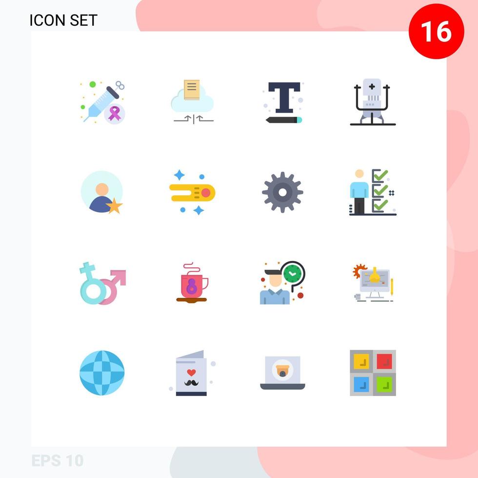 16 Creative Icons Modern Signs and Symbols of medical future font bot web Editable Pack of Creative Vector Design Elements