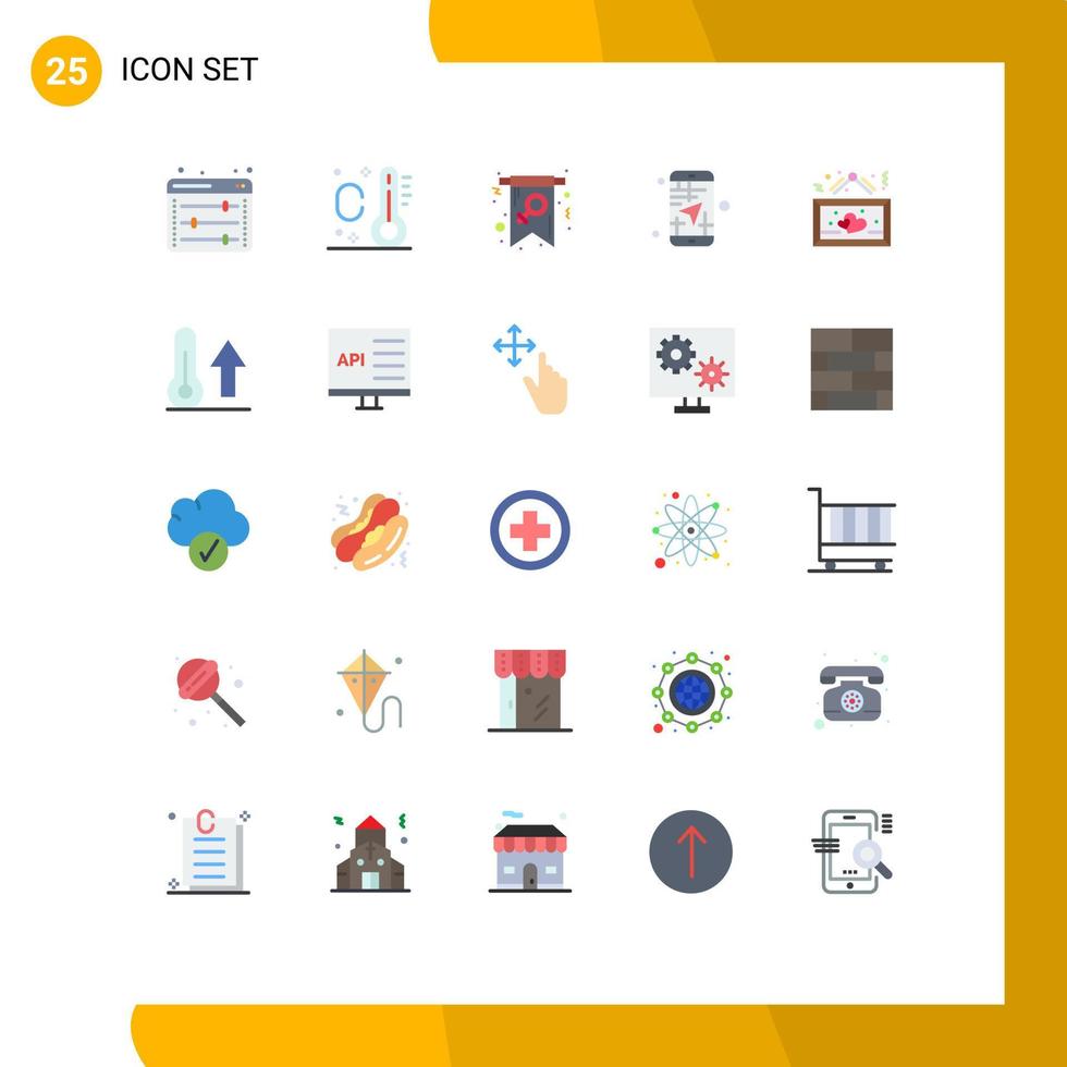 Modern Set of 25 Flat Colors and symbols such as hanging travel female direction app Editable Vector Design Elements