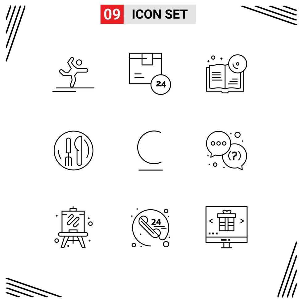 9 Creative Icons Modern Signs and Symbols of bulgarian kneef time service cd Editable Vector Design Elements
