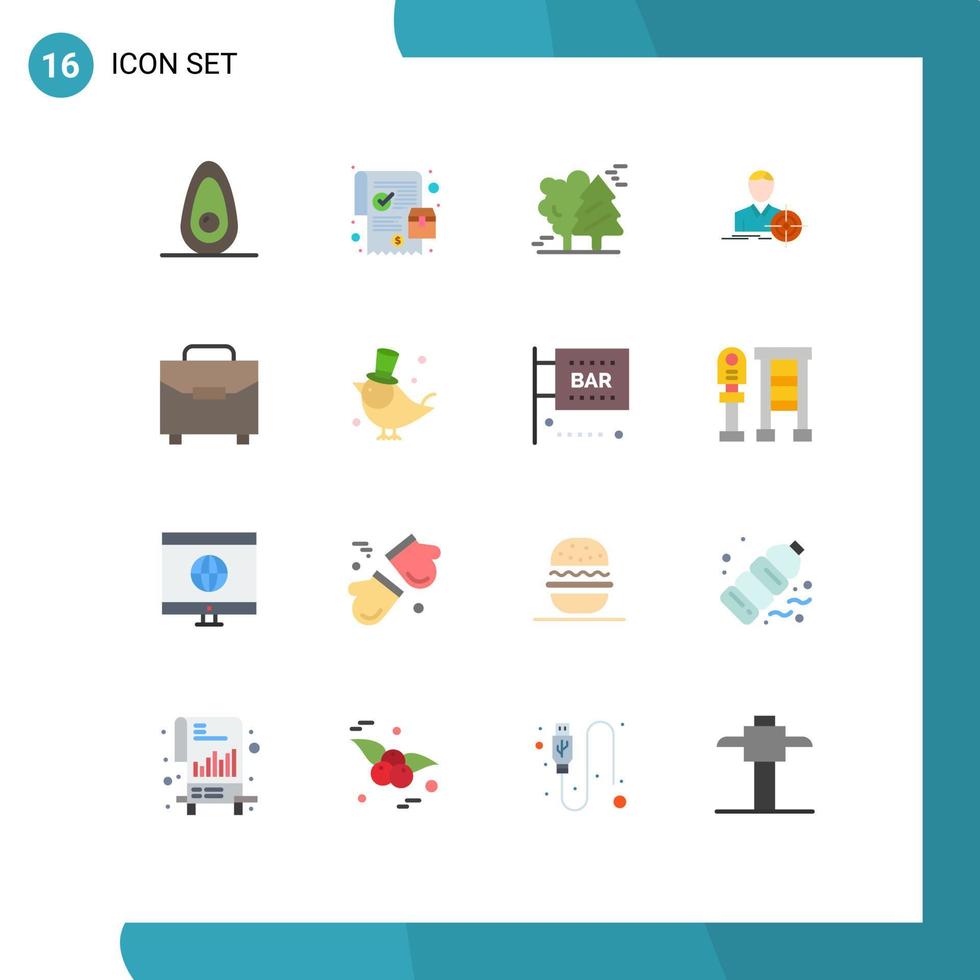 16 Creative Icons Modern Signs and Symbols of gateway goal arctic target man Editable Pack of Creative Vector Design Elements