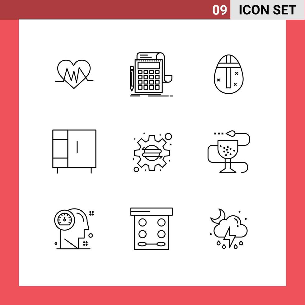 9 Creative Icons Modern Signs and Symbols of business home appliances calculator home holidays Editable Vector Design Elements