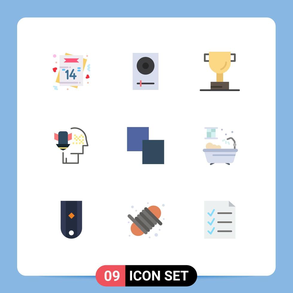 Stock Vector Icon Pack of 9 Line Signs and Symbols for copy security electronics protection personal data protection Editable Vector Design Elements