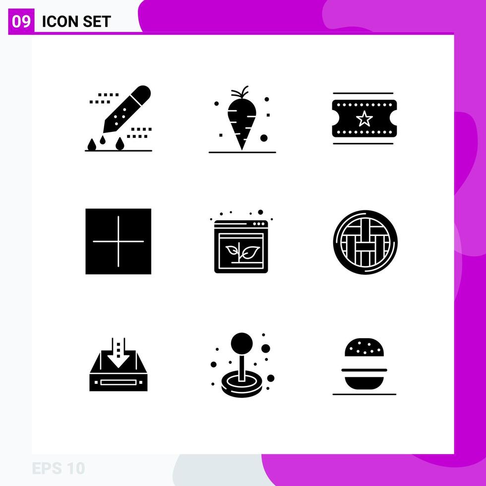 9 Creative Icons Modern Signs and Symbols of browser plus vitamin open add Editable Vector Design Elements