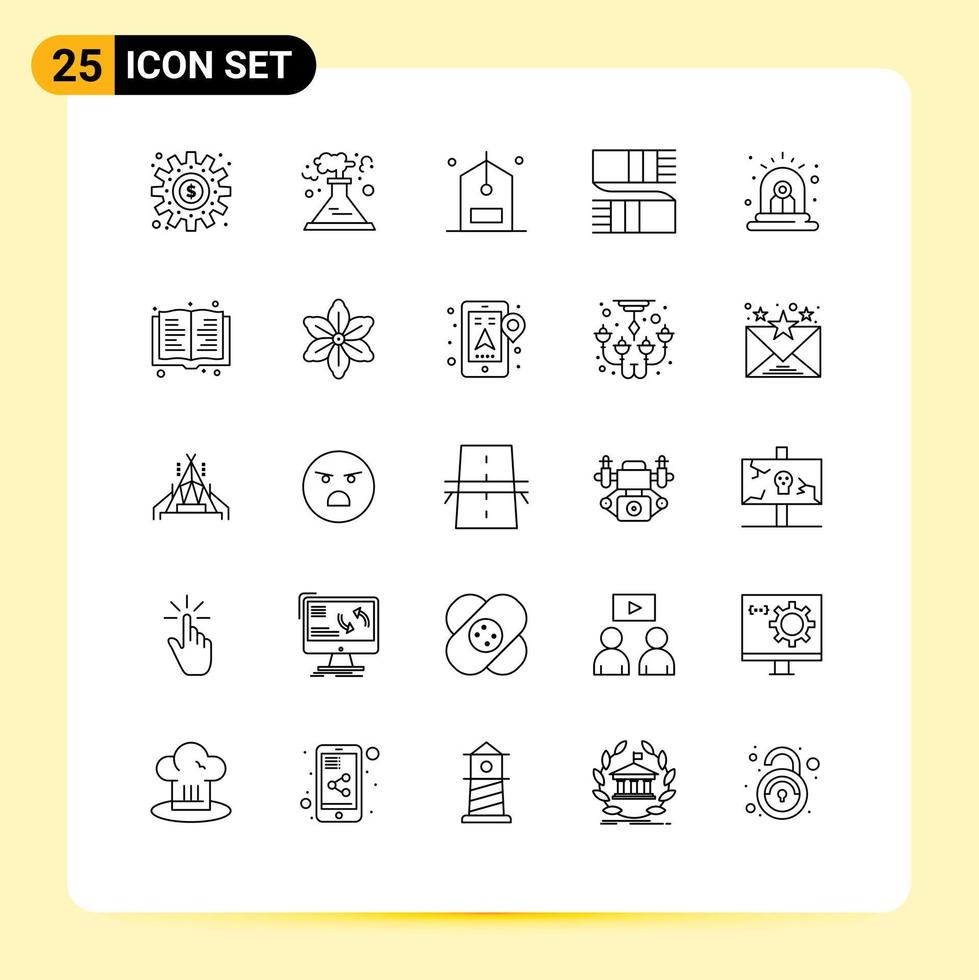 Set of 25 Vector Lines on Grid for scarf clothing smoke accessories discount Editable Vector Design Elements