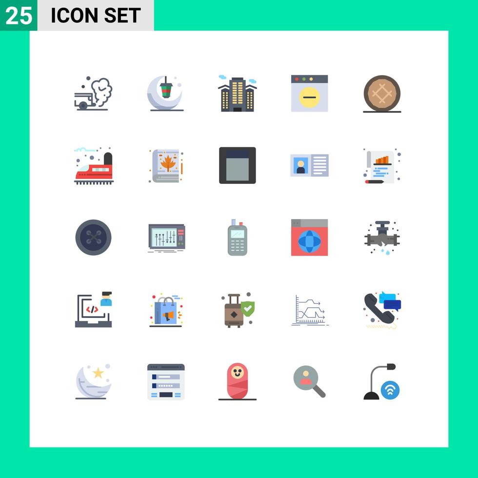 25 Creative Icons Modern Signs and Symbols of mac app moon city place Editable Vector Design Elements