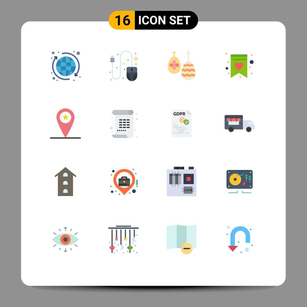 User Interface Pack of 16 Basic Flat Colors of soldier military easter army shopping list Editable Pack of Creative Vector Design Elements