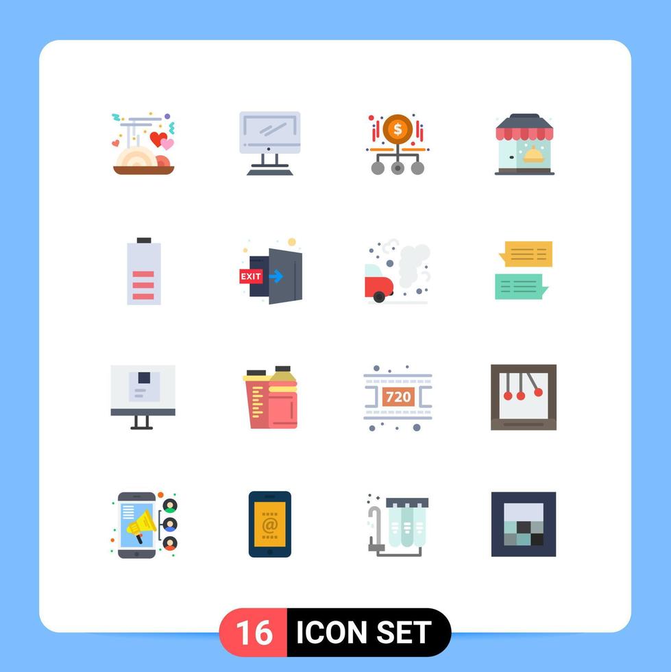 Stock Vector Icon Pack of 16 Line Signs and Symbols for food life pc city pay Editable Pack of Creative Vector Design Elements