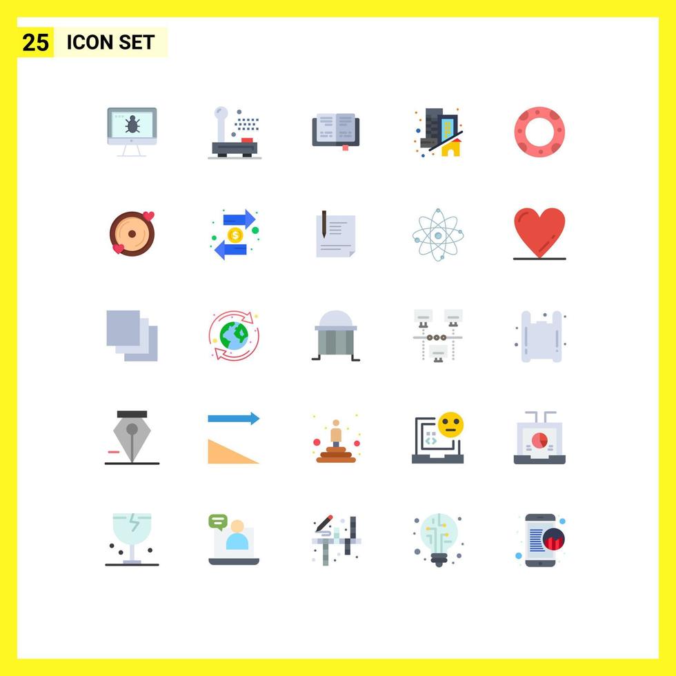 25 Thematic Vector Flat Colors and Editable Symbols of life real hardware home building Editable Vector Design Elements