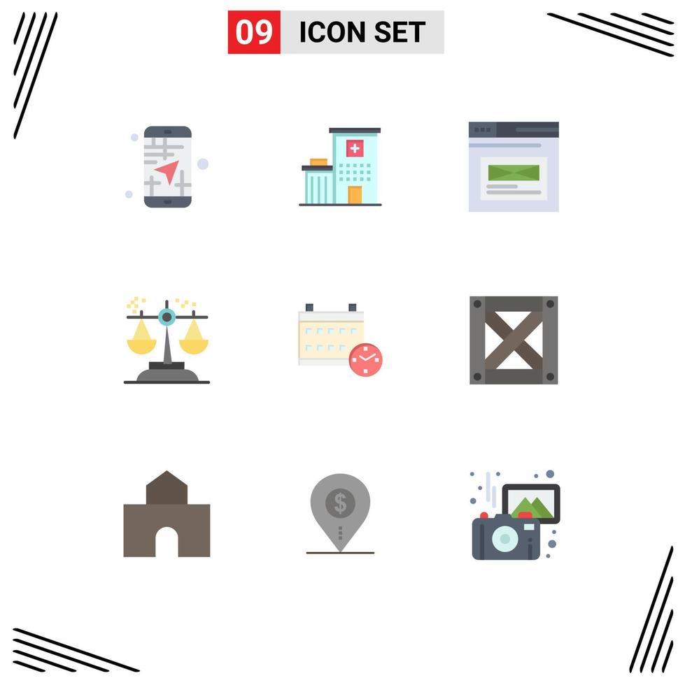 9 Creative Icons Modern Signs and Symbols of judgment conclusion medical choice website Editable Vector Design Elements