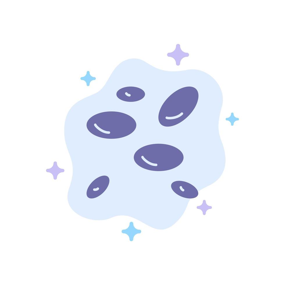 Hematology Wbcs White Blood Cells White Cells Blue Icon on Abstract Cloud Background vector