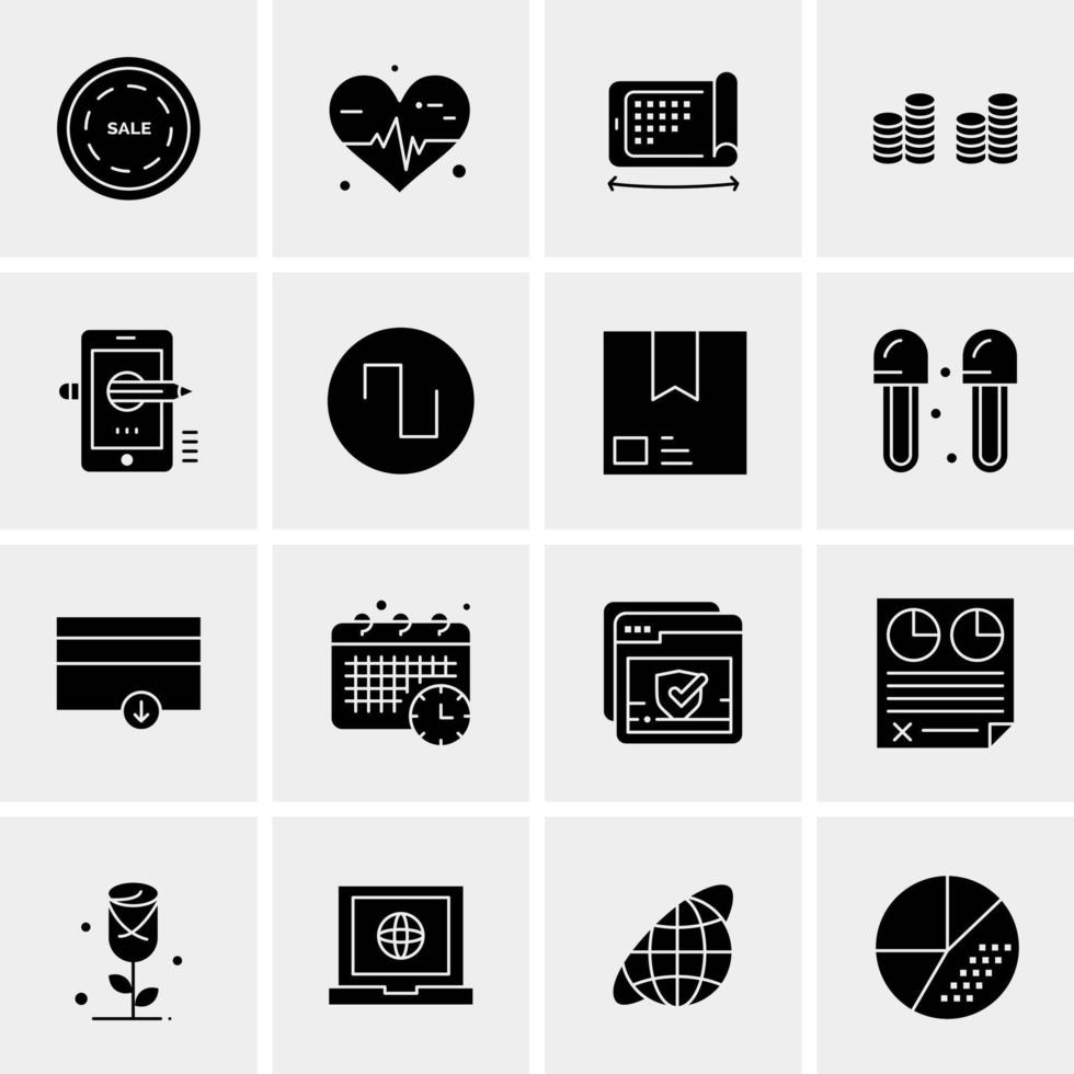 16 Universal Business Icons Vector Creative Icon Illustration to use in web and Mobile Related project