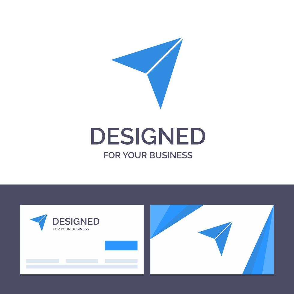 Creative Business Card and Logo template Arrow Pointer Up Next Vector Illustration