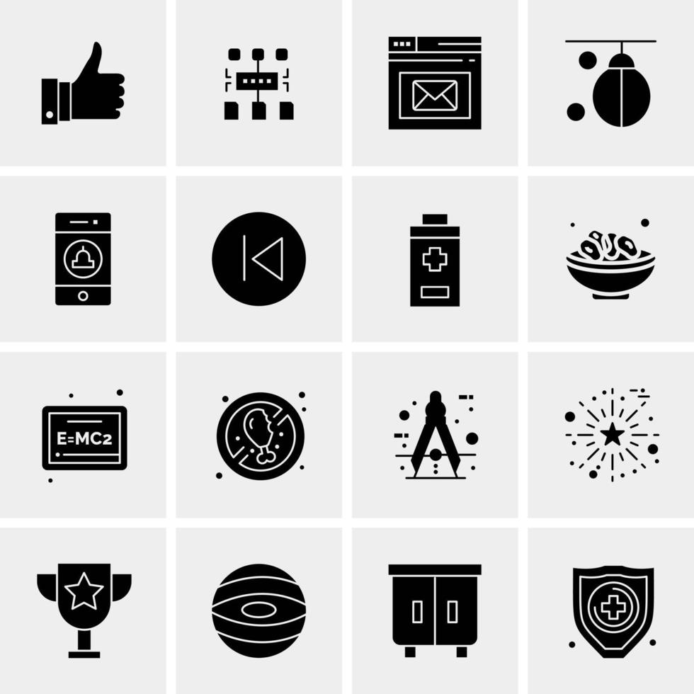 16 Universal Business Icons Vector Creative Icon Illustration to use in web and Mobile Related project