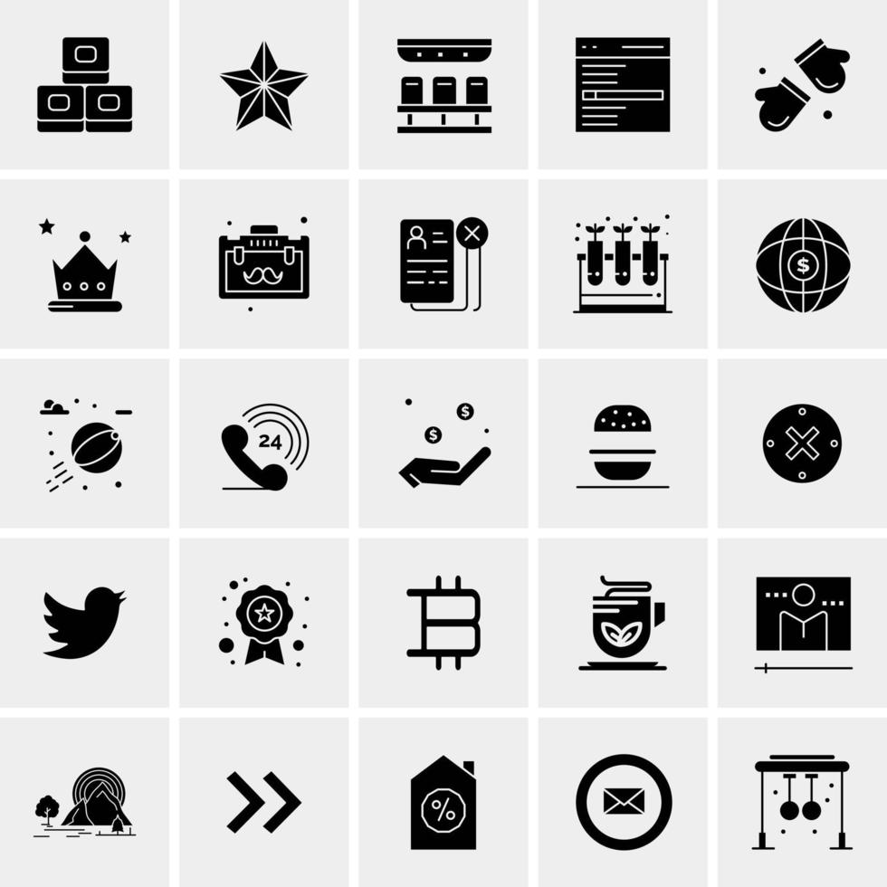 25 Universal Business Icons Vector Creative Icon Illustration to use in web and Mobile Related project