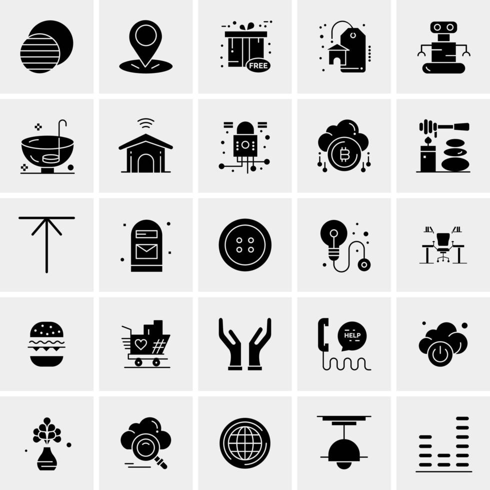 25 Universal Business Icons Vector Creative Icon Illustration to use in web and Mobile Related project