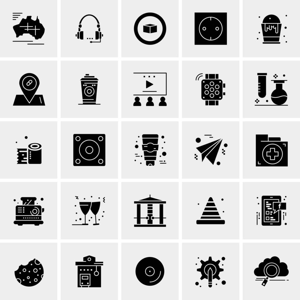 25 Universal Business Icons Vector Creative Icon Illustration to use in web and Mobile Related project