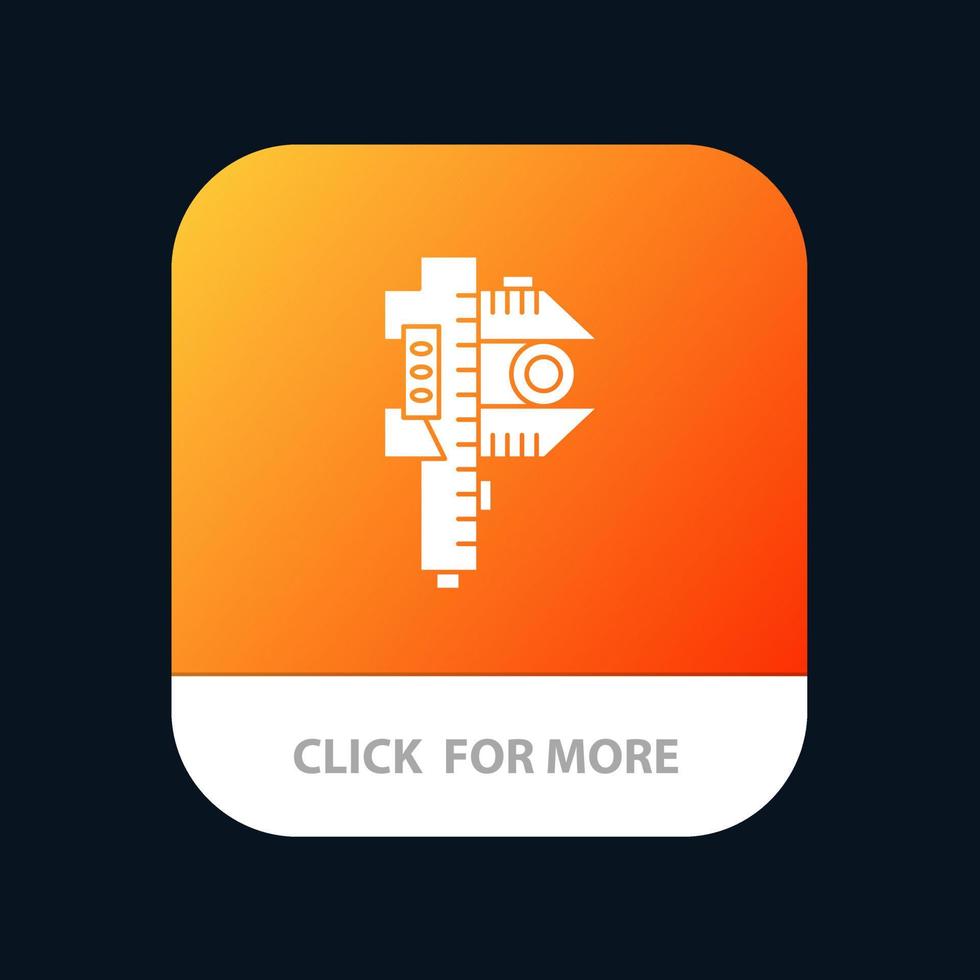 Measuring Accuracy Measure Small Tiny Mobile App Button Android and IOS Glyph Version 17963128