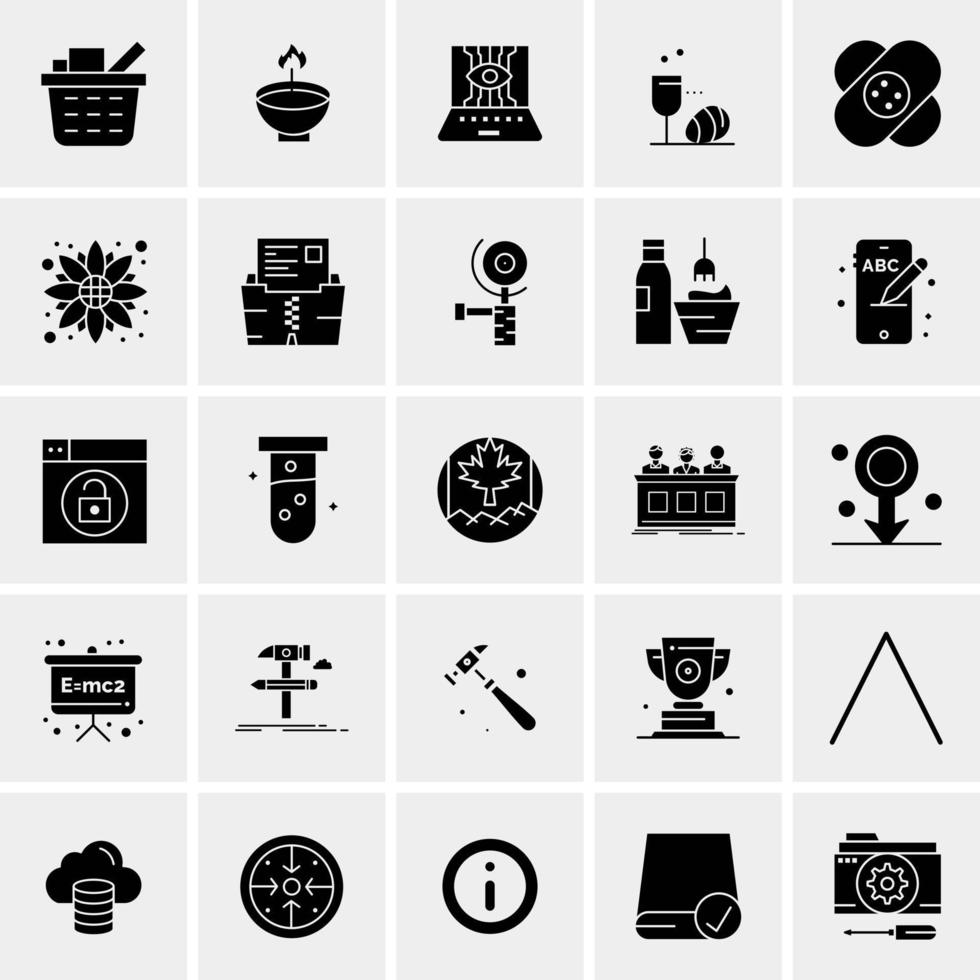 25 Universal Business Icons Vector Creative Icon Illustration to use in web and Mobile Related project