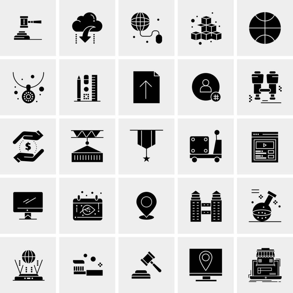 25 Universal Business Icons Vector Creative Icon Illustration to use in web and Mobile Related project