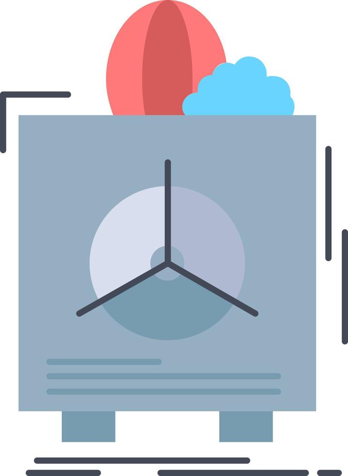 insurance Fragile product warranty health Flat Color Icon Vector