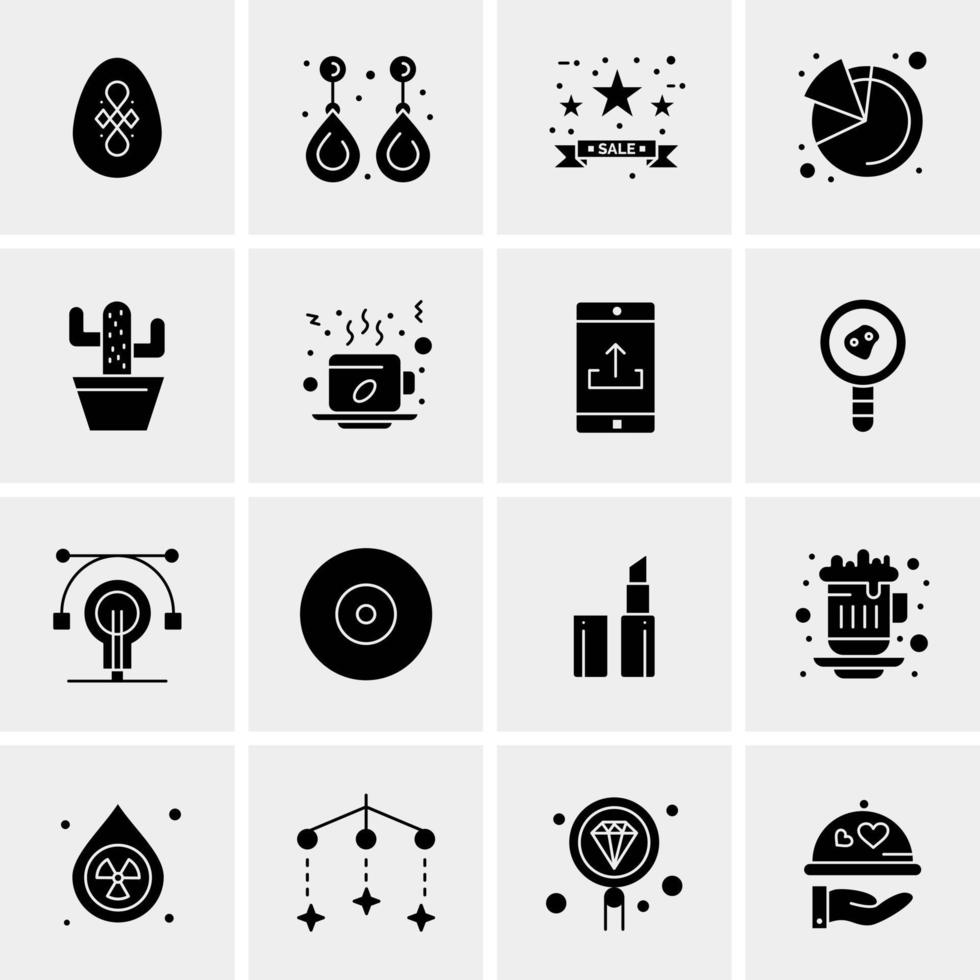 16 Universal Business Icons Vector Creative Icon Illustration to use in web and Mobile Related project