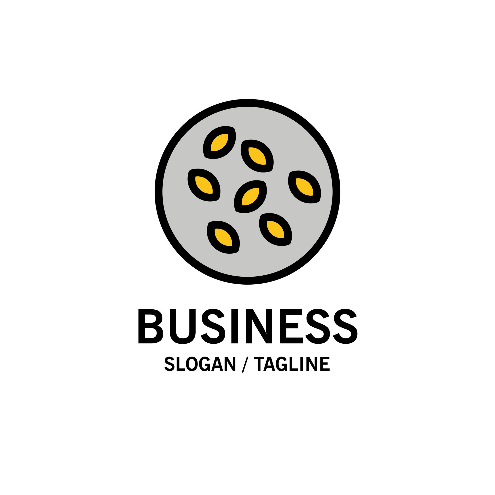 Seeds Sesame Sesame Seeds Seamus Business Logo Template Flat Color