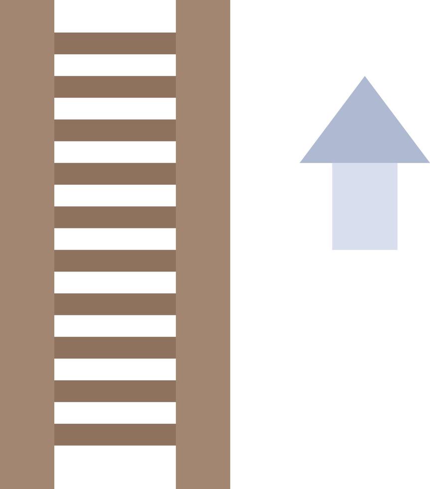Ladder Stair Staircase Arrow  Flat Color Icon Vector icon banner Template