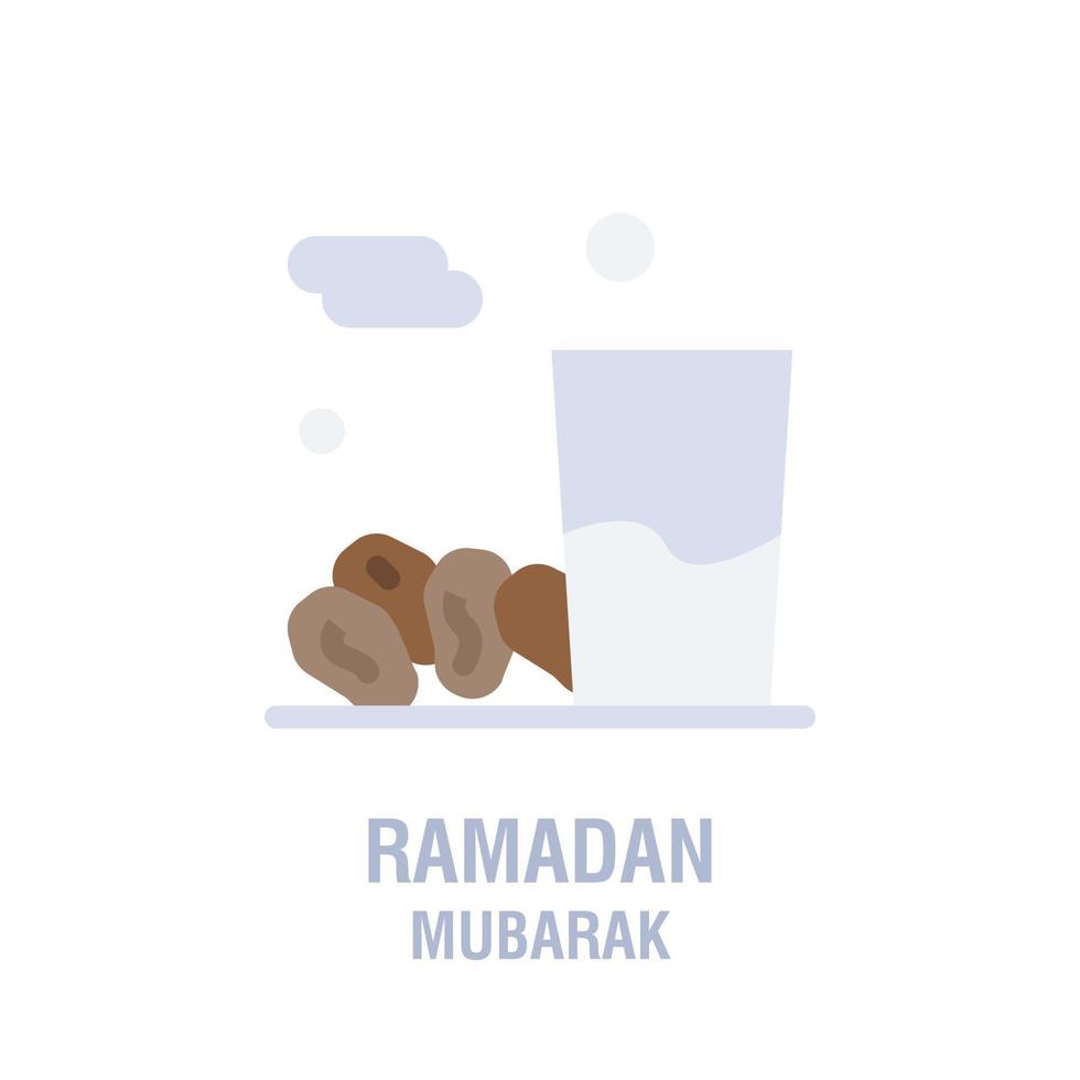 Ramadan icons Muslim islam prayer and ramadan kareem thin line icons set Modern flat style symbols isolated on white for infographics or web use vector