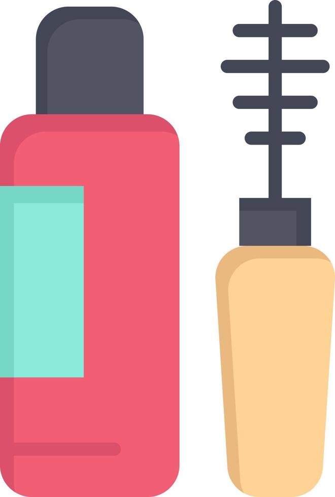 Mascara Shade Eye Bottle  Flat Color Icon Vector icon banner Template