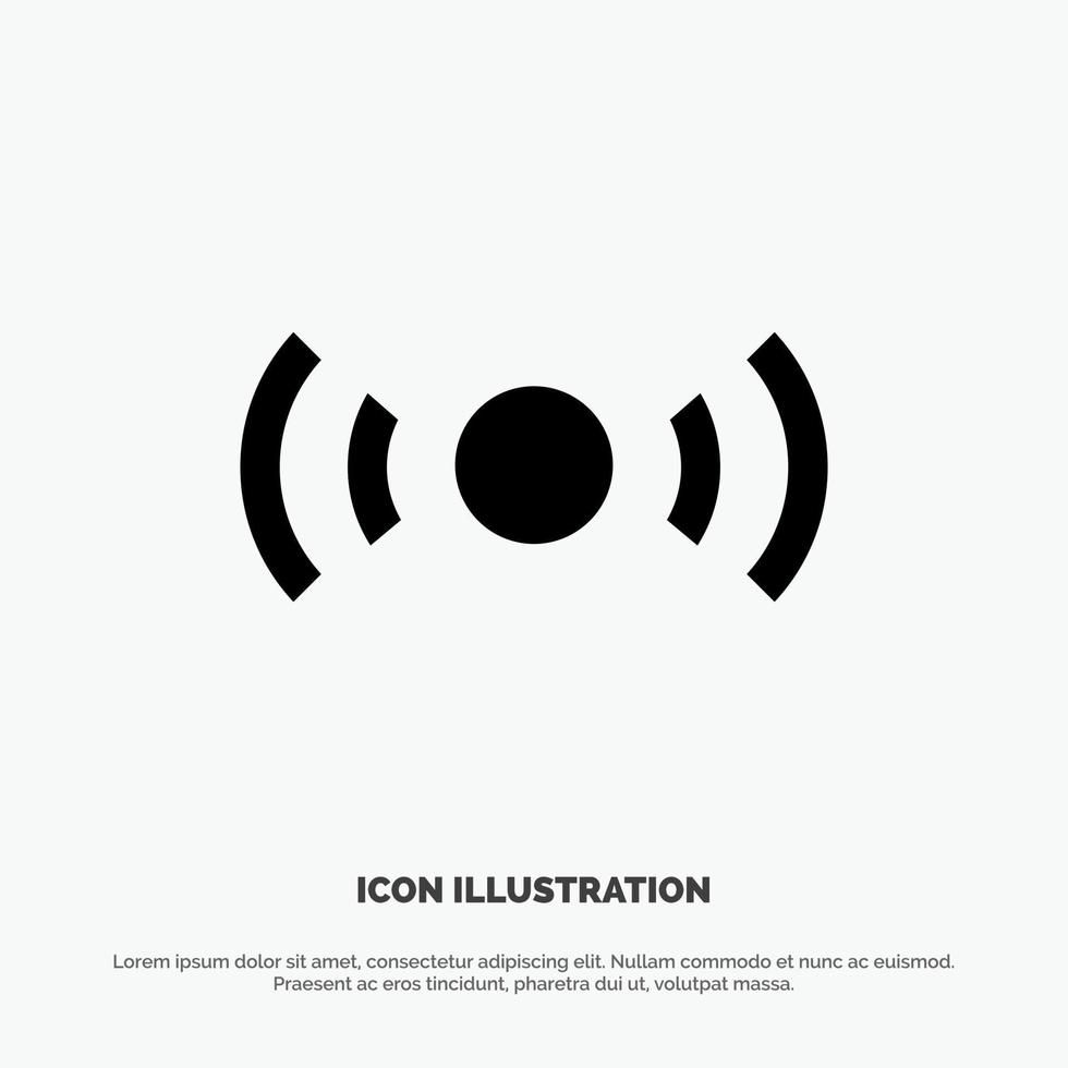 Basic Essential Signal Ui Ux solid Glyph Icon vector