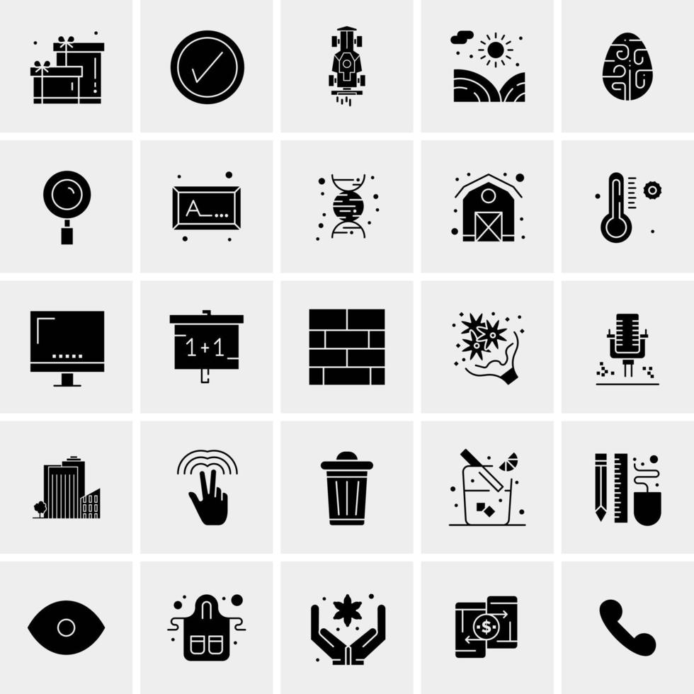 25 Universal Business Icons Vector Creative Icon Illustration to use in web and Mobile Related project