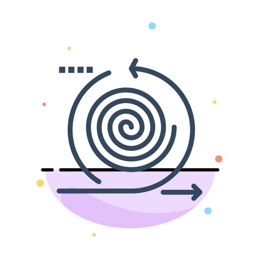 Business Cycles Iteration Management Product Abstract Flat Color Icon Template vector