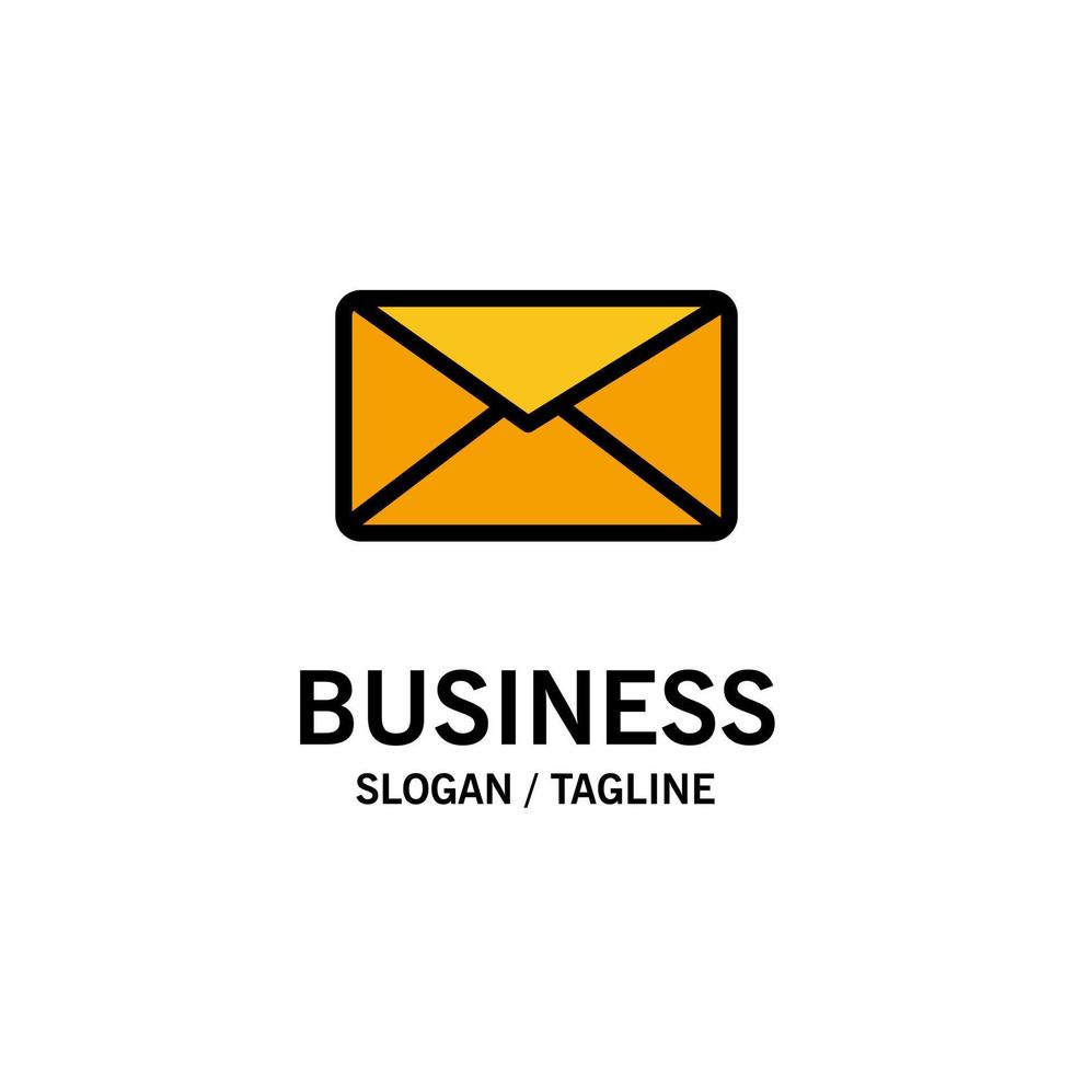 correo electrónico interfaz de usuario empresa logotipo plantilla color plano vector
