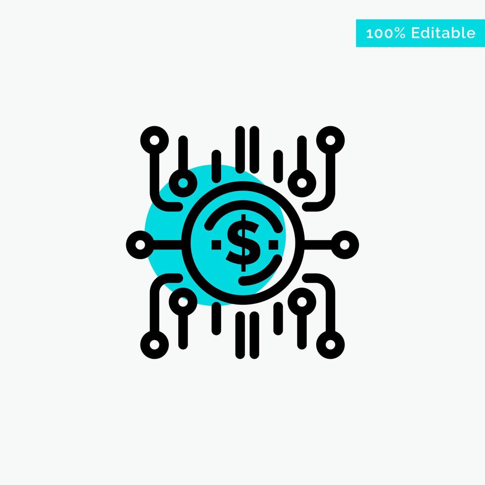 Crowd fund Crowd funding Crowd sale Crowd selling Funding turquoise highlight circle point Vector icon