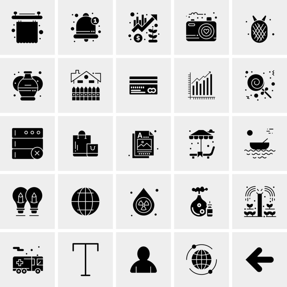 25 Universal Business Icons Vector Creative Icon Illustration to use in web and Mobile Related project