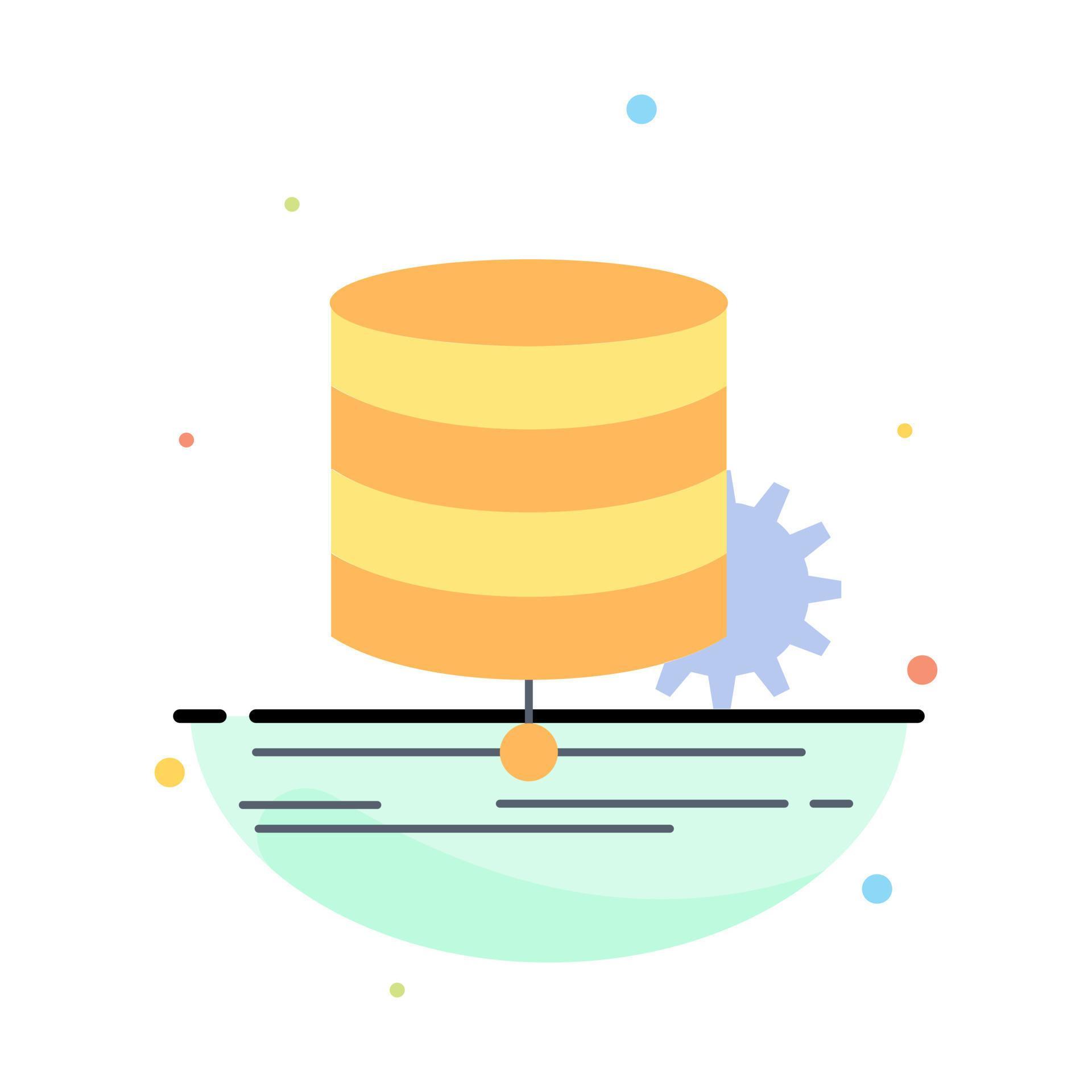 Algorithm chart data diagram flow Flat Color Icon Vector 17965832 ...
