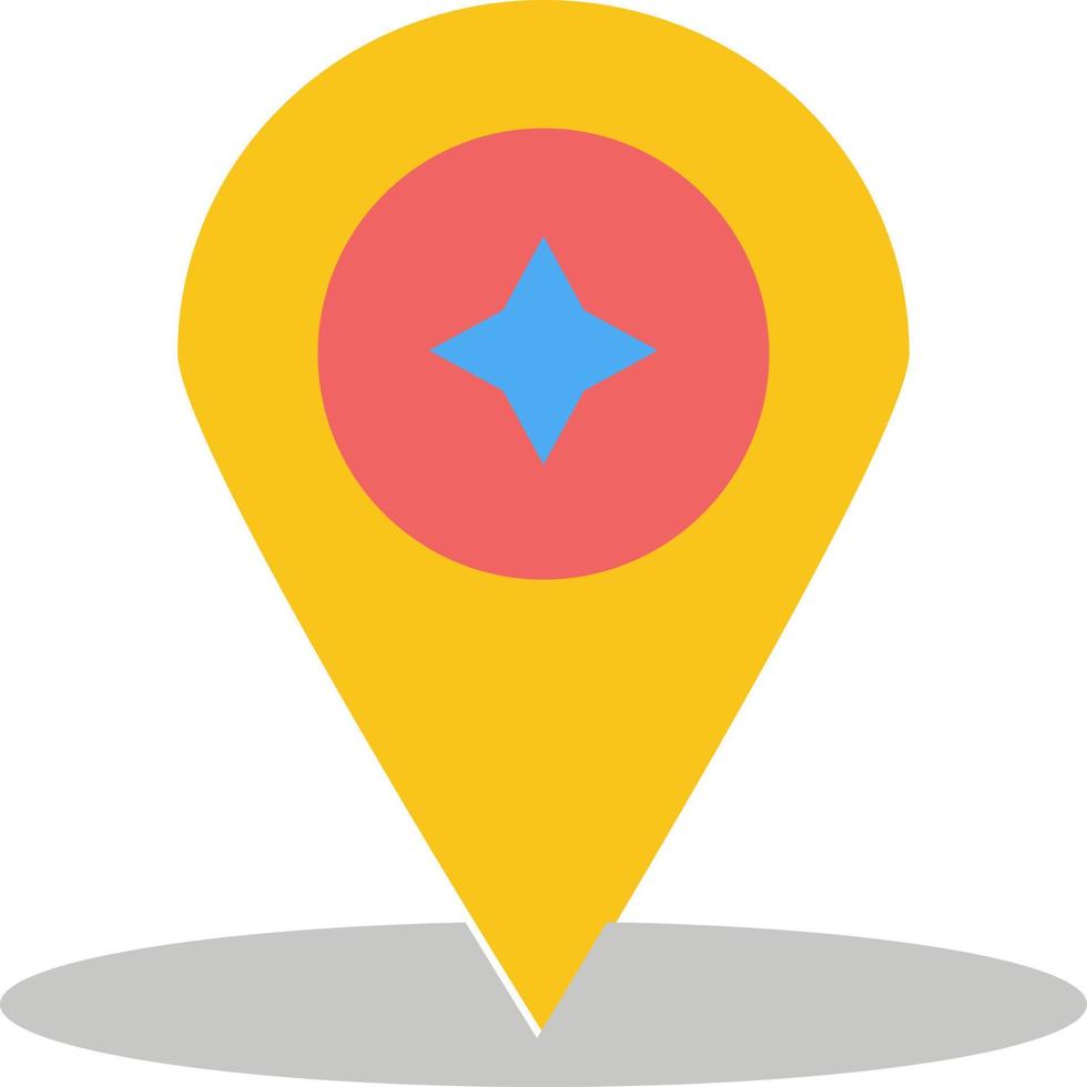 Map Compass Navigation Location  Flat Color Icon Vector icon banner Template