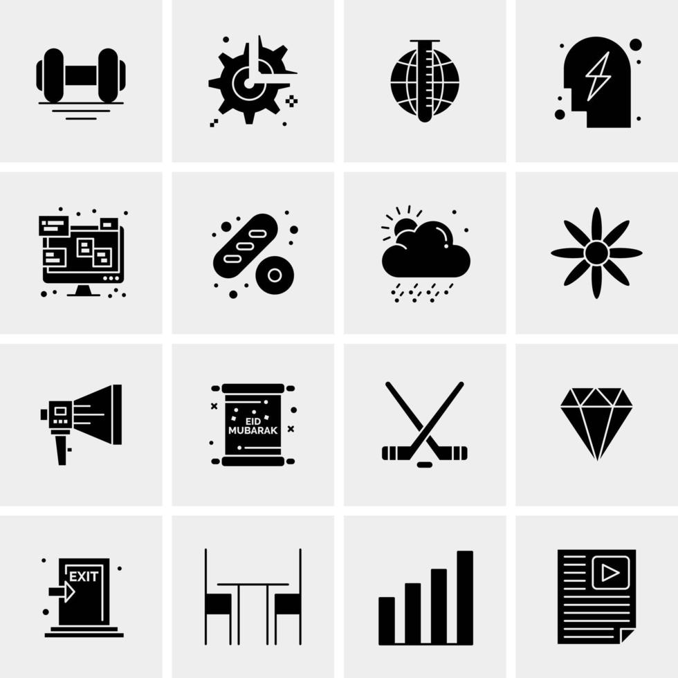 16 Universal Business Icons Vector Creative Icon Illustration to use in web and Mobile Related project