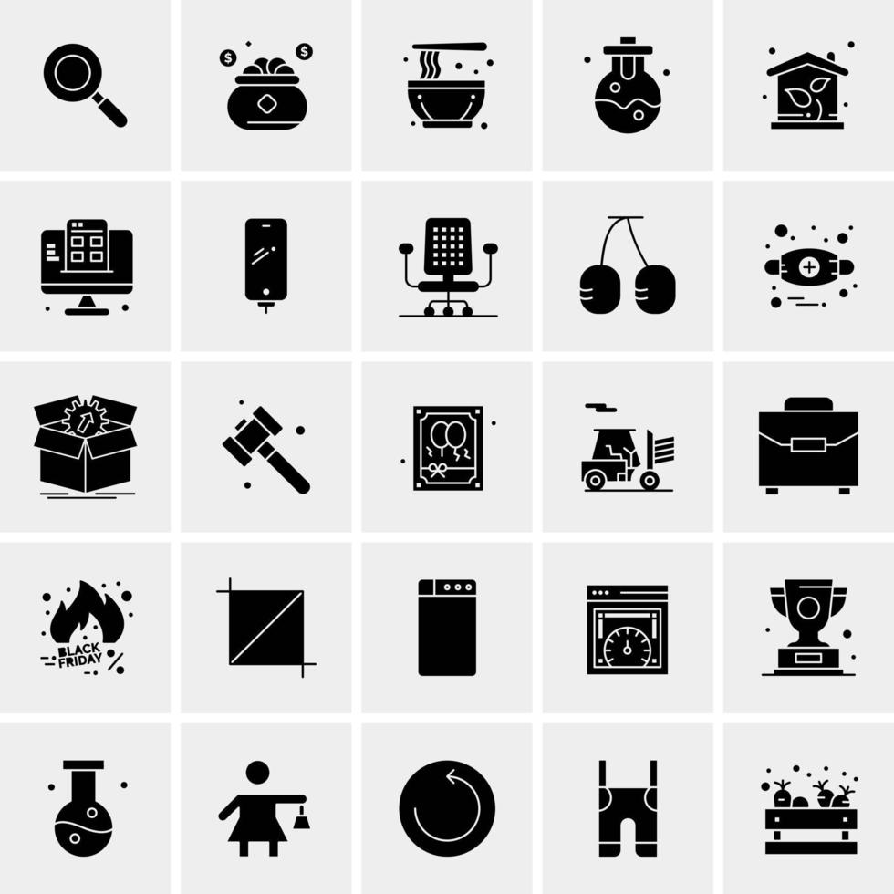 25 Universal Business Icons Vector Creative Icon Illustration to use in web and Mobile Related project