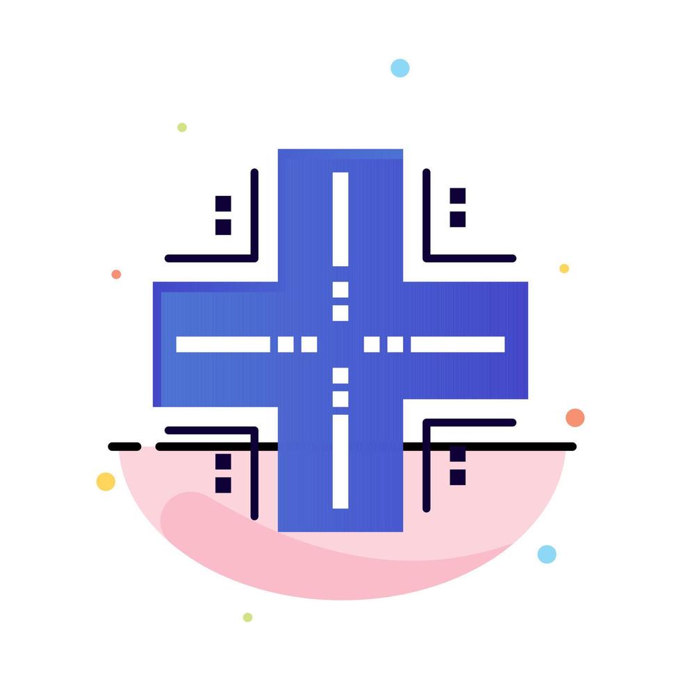 Computing Database Datacenter Mainframe Server Abstract Flat Color Icon Template vector