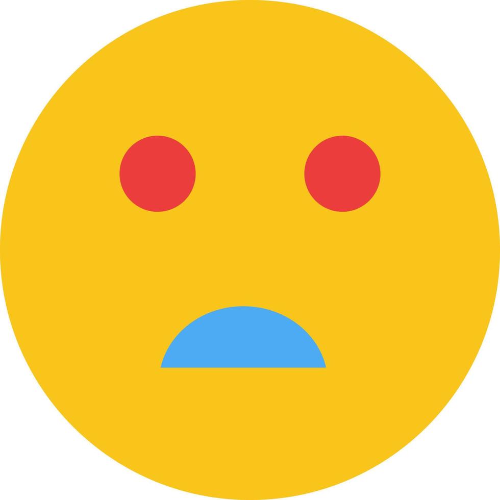 triste emojis escuela color plano icono vector icono banner plantilla