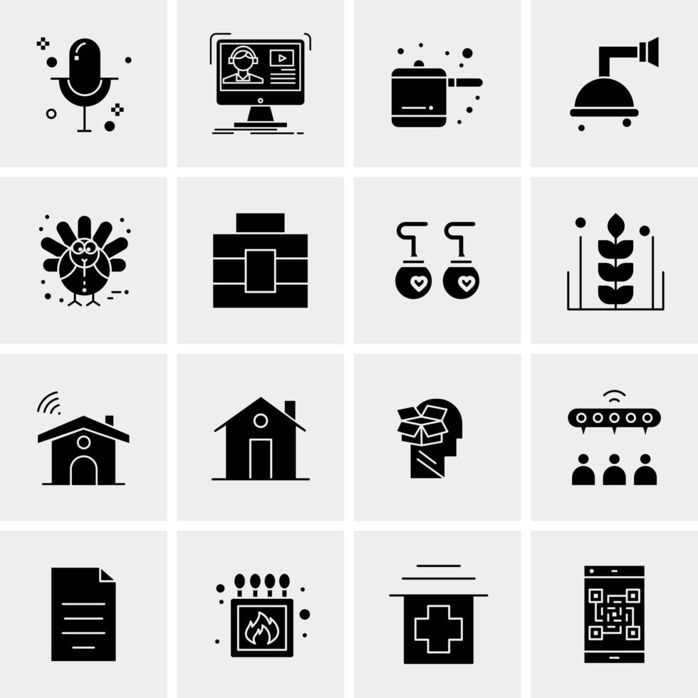 16 Universal Business Icons Vector Creative Icon Illustration to use in web and Mobile Related project