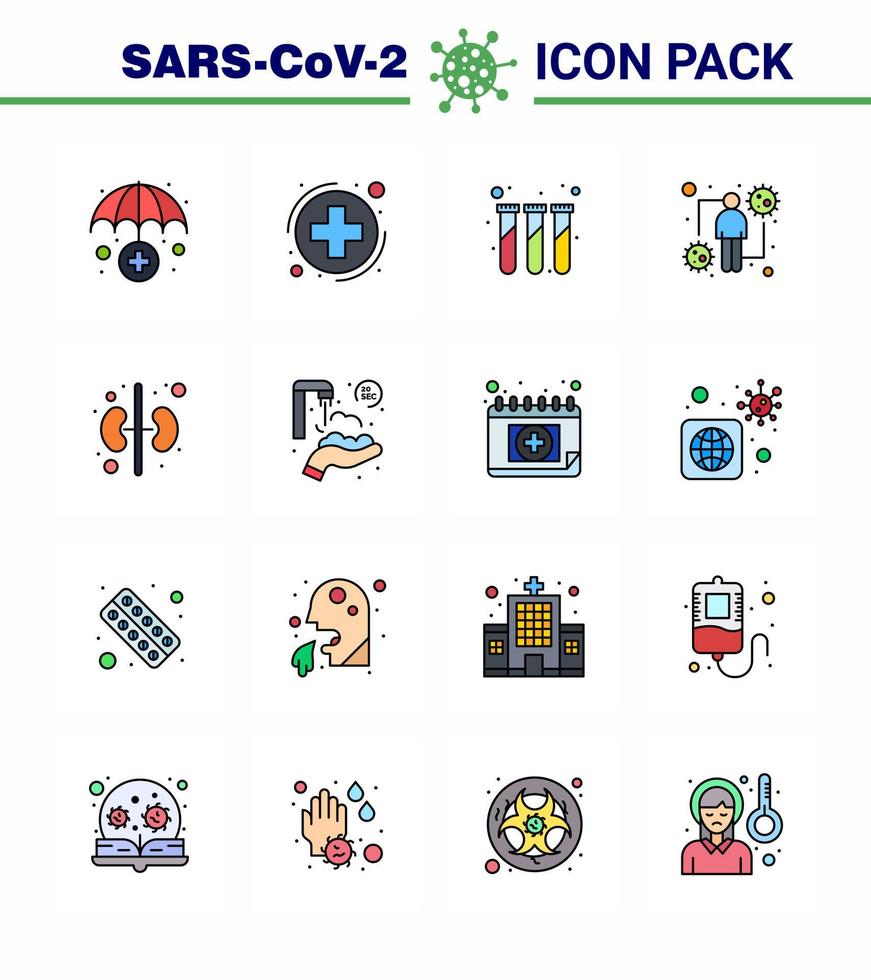 COVID19 corona virus contamination prevention Blue icon 25 pack such as kidney viral lab intect host viral coronavirus 2019nov disease Vector Design Elements