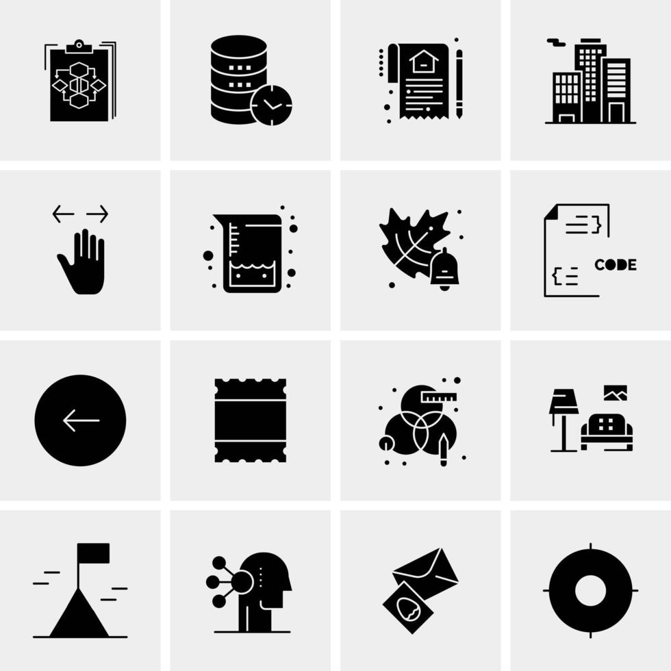 16 Universal Business Icons Vector Creative Icon Illustration to use in web and Mobile Related project