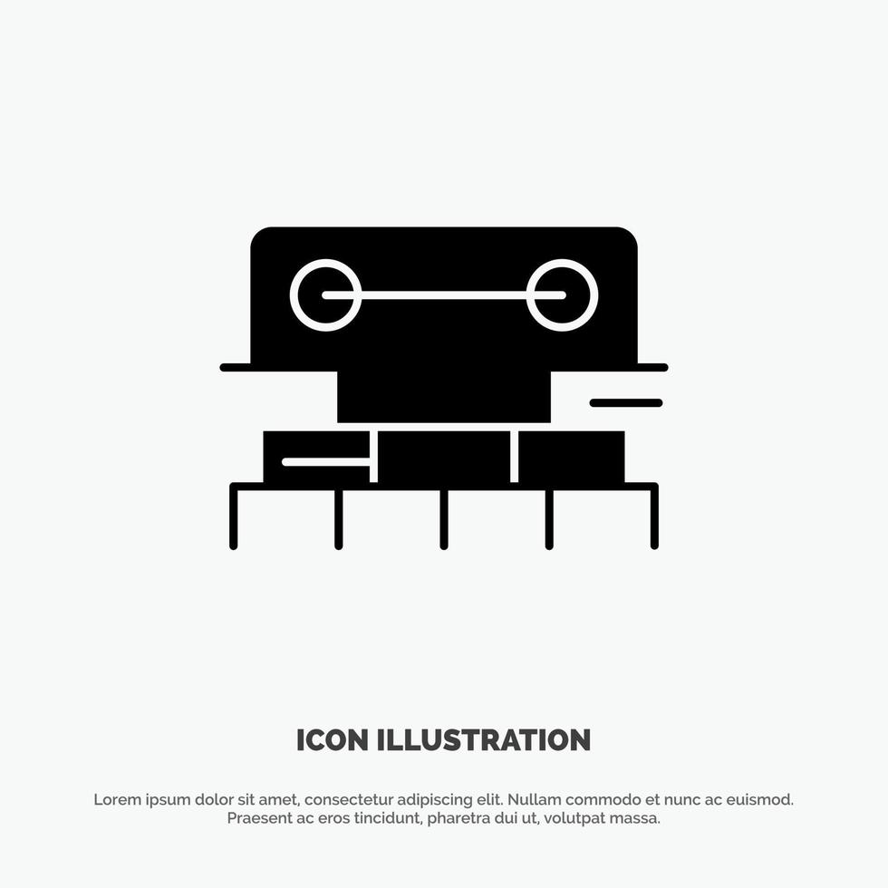 Level Construction Tool Scale Water solid Glyph Icon vector