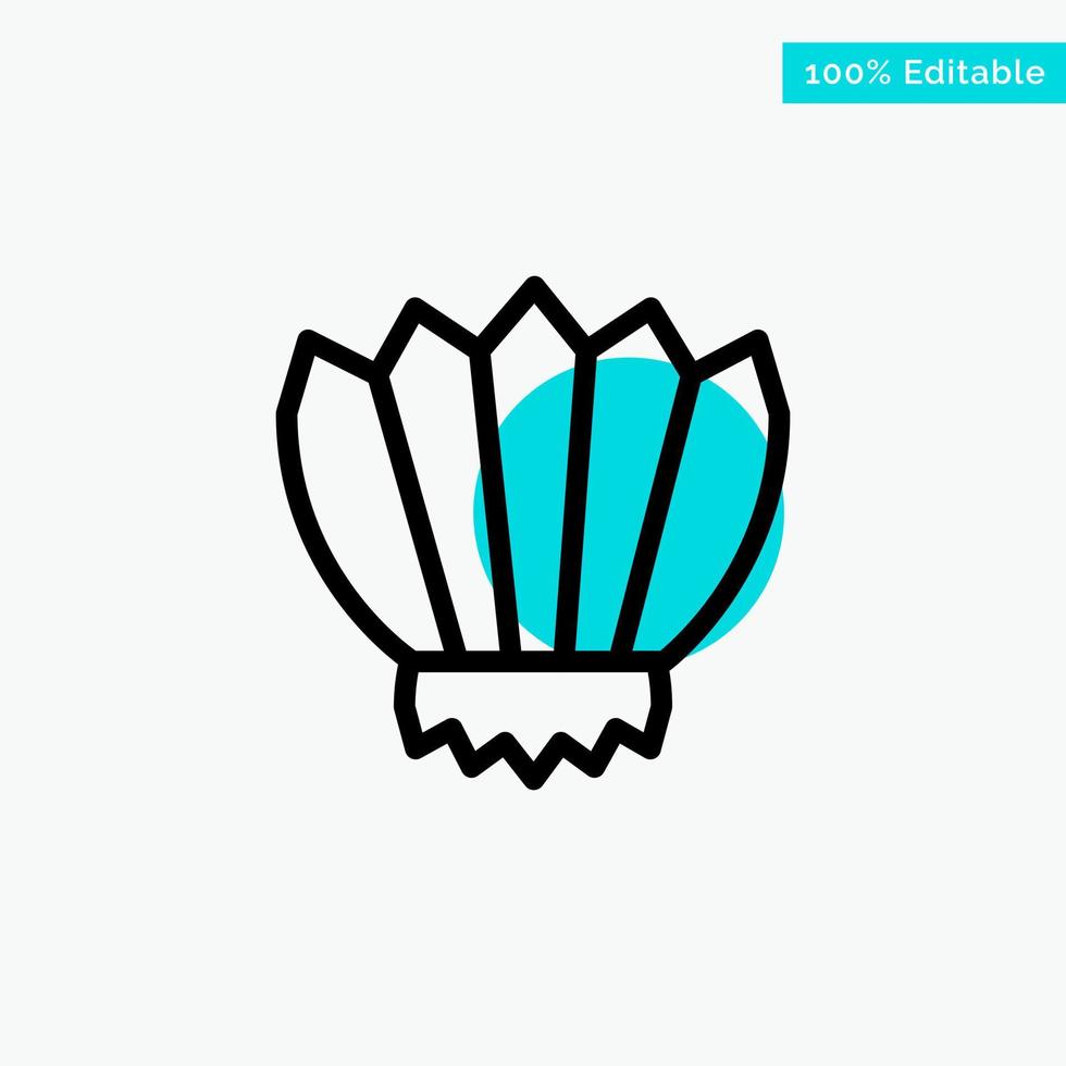 Diving Fins Flippers Ocean Outdoor turquoise highlight circle point Vector icon