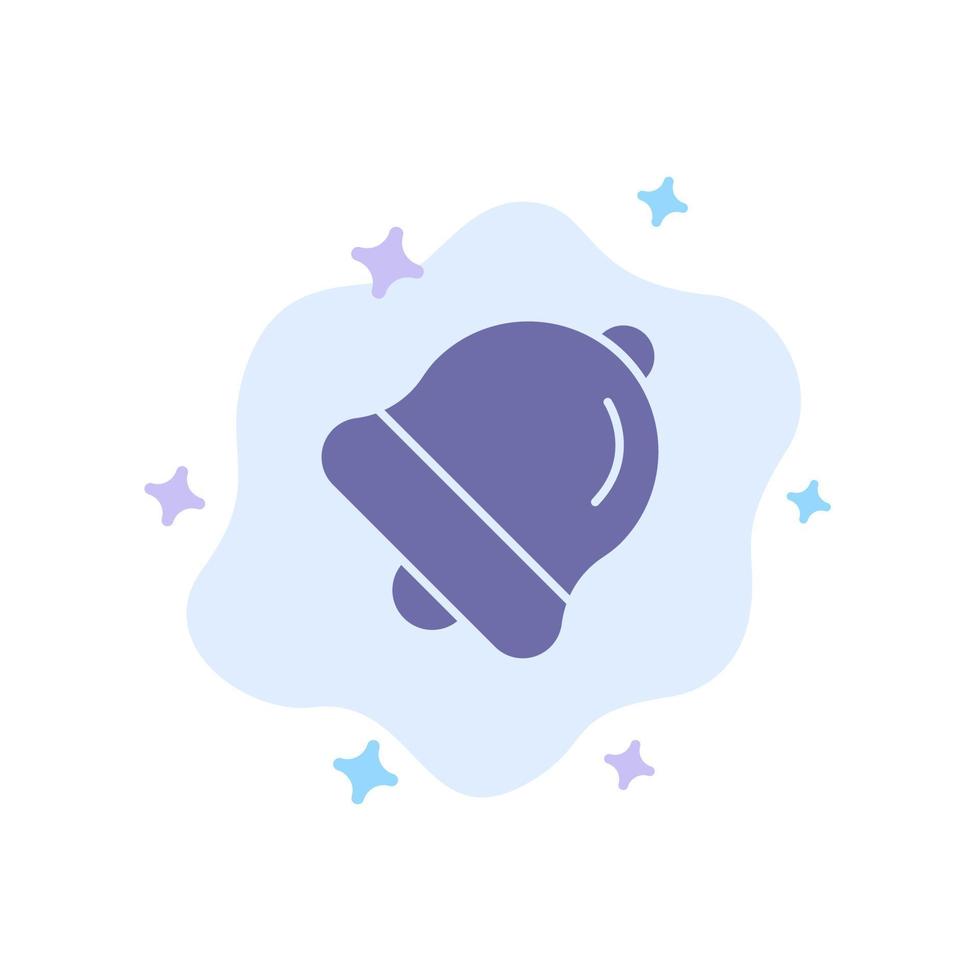 Alarm Bell Education Blue Icon on Abstract Cloud Background vector